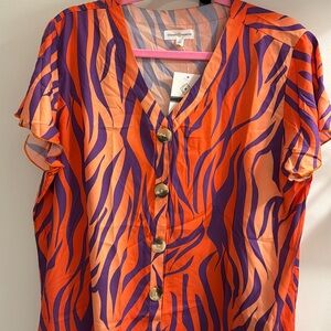 Stewart Simmons Clemson Tiger Shift Dress size XL